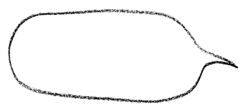 Separate black speech bubbles on transparent background. - Powered by Adobe