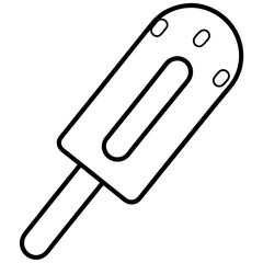 Outline-Style Popsicle Vector Graphics