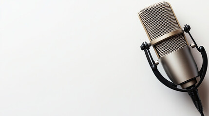 Professional Microphone in Studio Setting with Soft Lighting