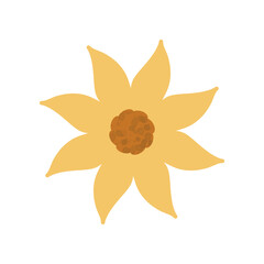 Hand drawn floral wreath for wedding invitation card design