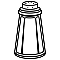Salt Shaker Line Art Illustration