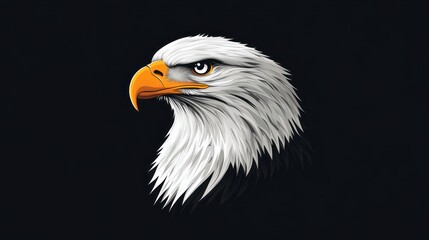 Obraz premium Majestic Bald Eagle Portrait: A Symbol of Freedom and Power