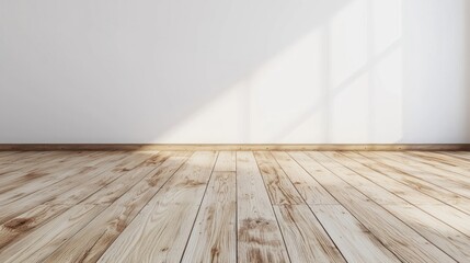 Naklejka premium Light wooden floor surface with minimal design.