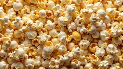 Corn in the Making: A Close-up Texture of Popcorn