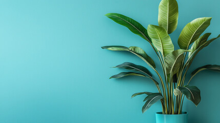 Obraz premium Vibrant plant symbolizing a sustainable future, with calm design representing eco-conscious growth.