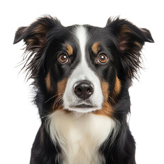 Fototapeta premium Portrait of a Tricolor Border Collie Dog