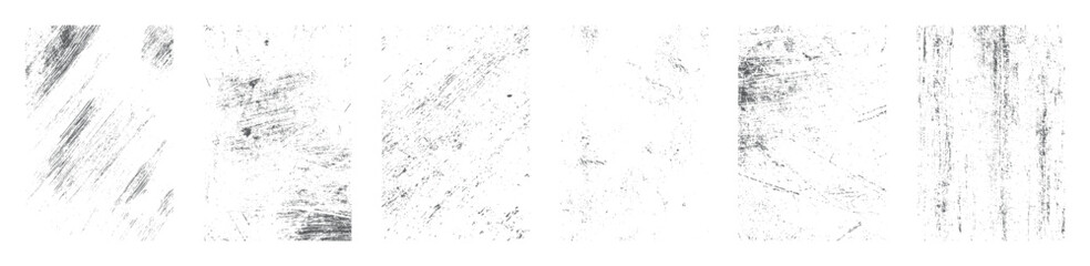 Overlay texture set. Dirty Grunge Textures Vector Set. Dirty grainy stamp and scratches and damage mark. Use purpose damaged, distress, paint, texture, old, concrete, urban, grunge, dirty, dust vector