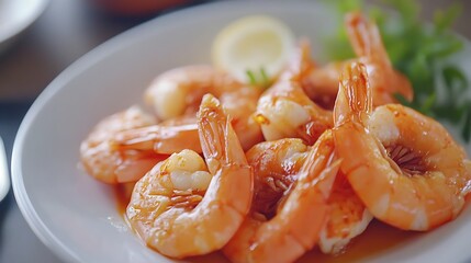 Tempura shrimps with sweet chili sauce