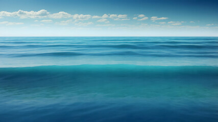 Fototapeta premium Infinite Blue Sea Horizon