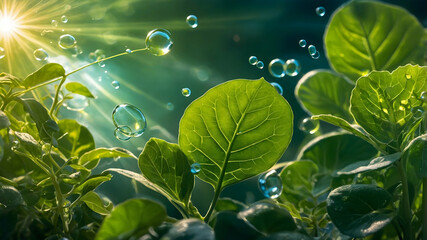 Green Leaves and Light Rays