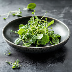 Enjoy a Refreshing and Nutritious Culinary Display with Vibrant Baby Spinach Resting on Sprouted Mint Leaves, Epitomizing Organic Freshness and Sustainable Farming Practices