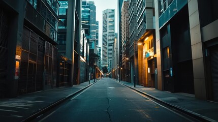 Pixelated City Alleyway at Dusk