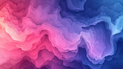 Fototapeta premium Abstract Colorful Waves in Gradient Pink and Blue Hues