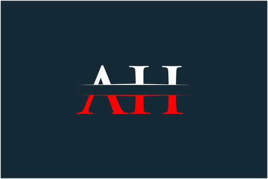 Initial AH Logo Design Vector