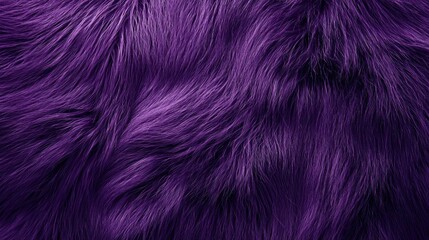 Fototapeta premium Deep purple fur texture with intricate fiber details.