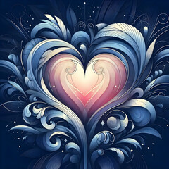 abstract background with heart