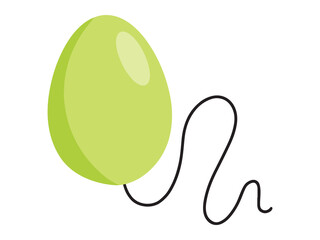 Easter Balloon Egg Clip Art Illustration