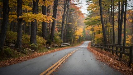 Obraz premium road in autumn