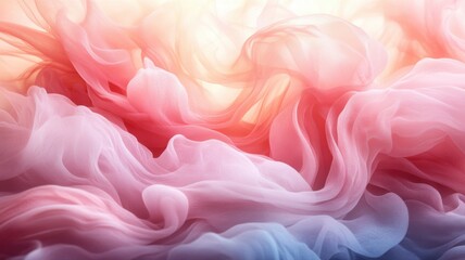 Obraz premium Soft Flowing Textiles in Shades of Pink and Blue for Creative Use