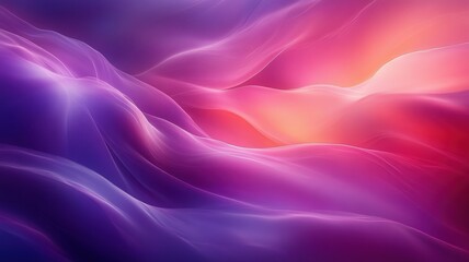 Obraz premium Colorful Abstract Waves of Light in Soft Flowing Motion