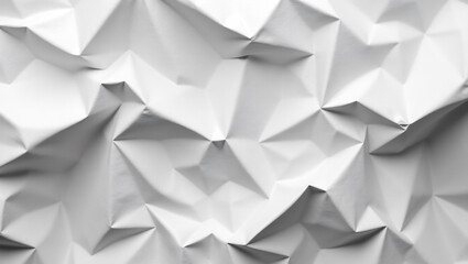 Obraz premium Crumpled paper texture that has been partially smoothed out, revealing some flat areas alongside the wrinkles.