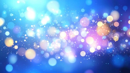 Obraz premium A soft gradient blue background with a glowing light effect.