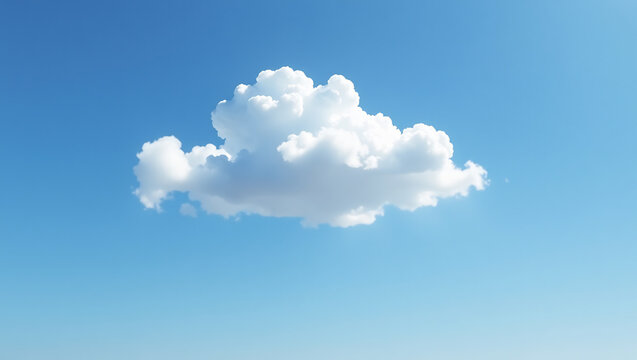 Single Cloud, Minimalist Sky Landscape (16:9)