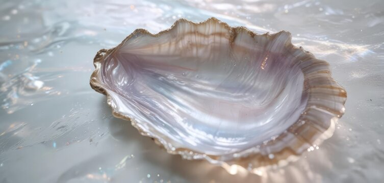 Iridescent mother of pearl oyster shell background with subtle shimmer , peaceful, mother_of_pearl
