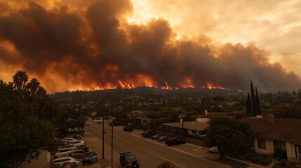 Inferno: Wildfire Engulfs California Neighborhood