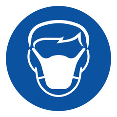 Wear mask
Please Wear Face Coverings with Icon Portrait 
Mask-wearing warning sign