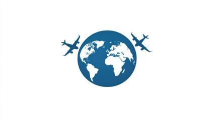 Fototapeta premium Global air travel concept illustration (1)