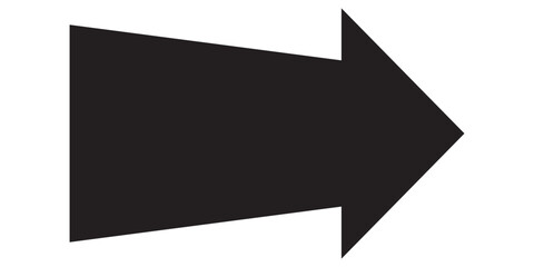 Long arrow. Black arrow pointing right. Black large arrow. Bold thine long arrow. Vector illustration. Long arrow icon Vector. Long arrow icon vector illustration.