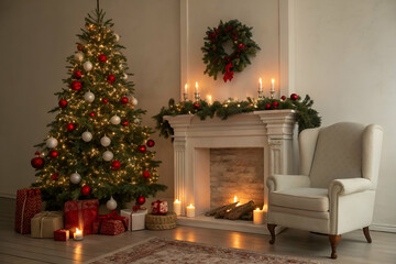 Christmas Tree Fireplace Decor Cozy Home Decor Ideas 2023 Cozy Home Season