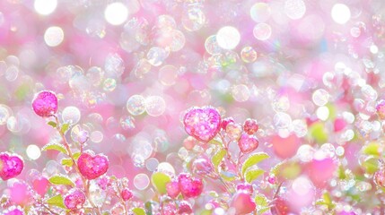 Delicate Flowers and Bokeh Background with Soft Focus