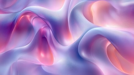 Obraz premium Soft Textured Waves in Pastel Colors of Pink, Purple, and Blue