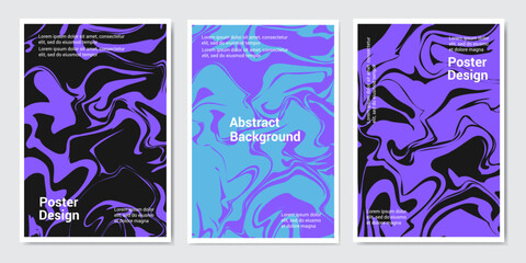 Obraz premium black and blue wave background vector. Creative illustration for poster, web, landing, page, cover, ad, greeting, card, promotion.