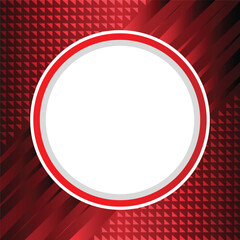 A red circle with a white background. The circle is surrounded by red lines