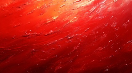 Abstract red oil painting texture with brush strokes, vibrant art concept