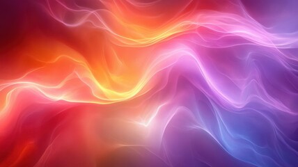 Obraz premium Colorful Swirls of Light Abstract Art in Vibrant Shades and Tones