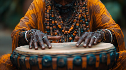 African Djembe Drumming Hands Ritual Music Percussion Spiritual Art Beat Brown Power Sound Tempo    