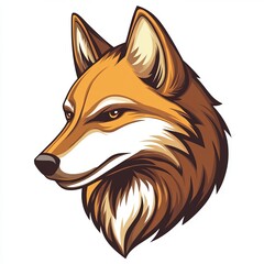 Obraz premium vector illustration of a fox