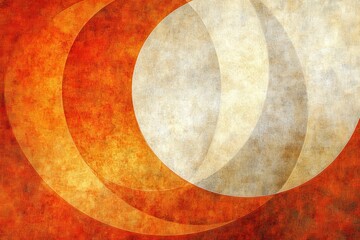 Abstract Background with Circular Shapes in Warm Earthy Tones