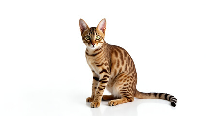 "High-Resolution Abyssinian Cat Stock Photo &ndash; Majestic Feline with Striking Patterns"