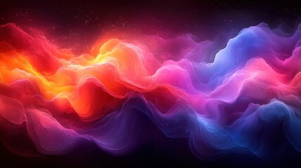 Fototapeta premium Colorful Abstract Waves of Light and Motion in Fluid Design
