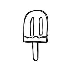 Ice Cream Stick Popsicle Doodle Design