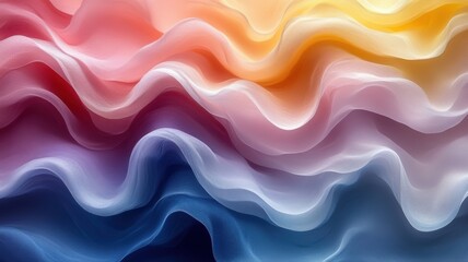 Obraz premium Abstract Flowing Waves in Vibrant Colors for Creative Backgrounds