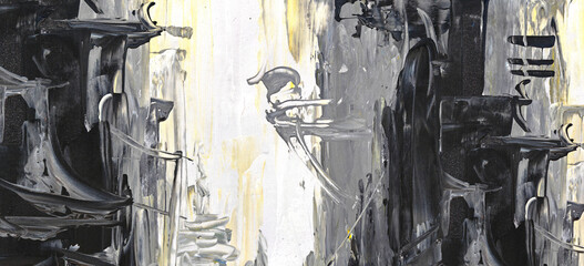 Abstract Art painting colorful paint panorama background colors texture design illustration..