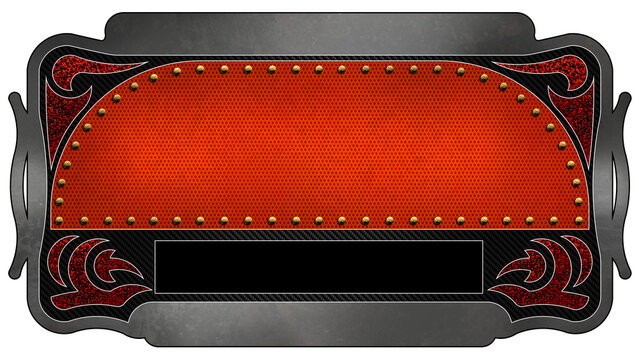 Plate 4 Orange - Black Banner