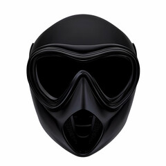 Black 3D Mask Illustration