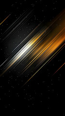 Abstract Gold Lines Dark Background Illustration